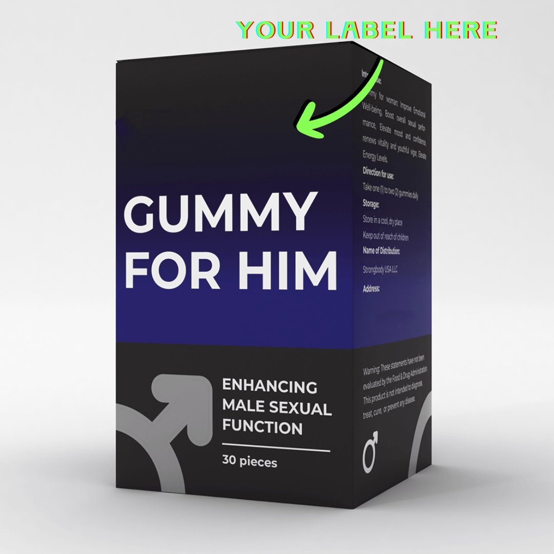 Gummies for Him - Enhancing Male Sexual Function (30 pieces/jar) - White Label Wellness (A Strongbody B2B Solution)