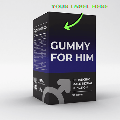 Gummies for Him - Enhancing Male Sexual Function (30 pieces/jar) - White Label Wellness (A Strongbody B2B Solution)